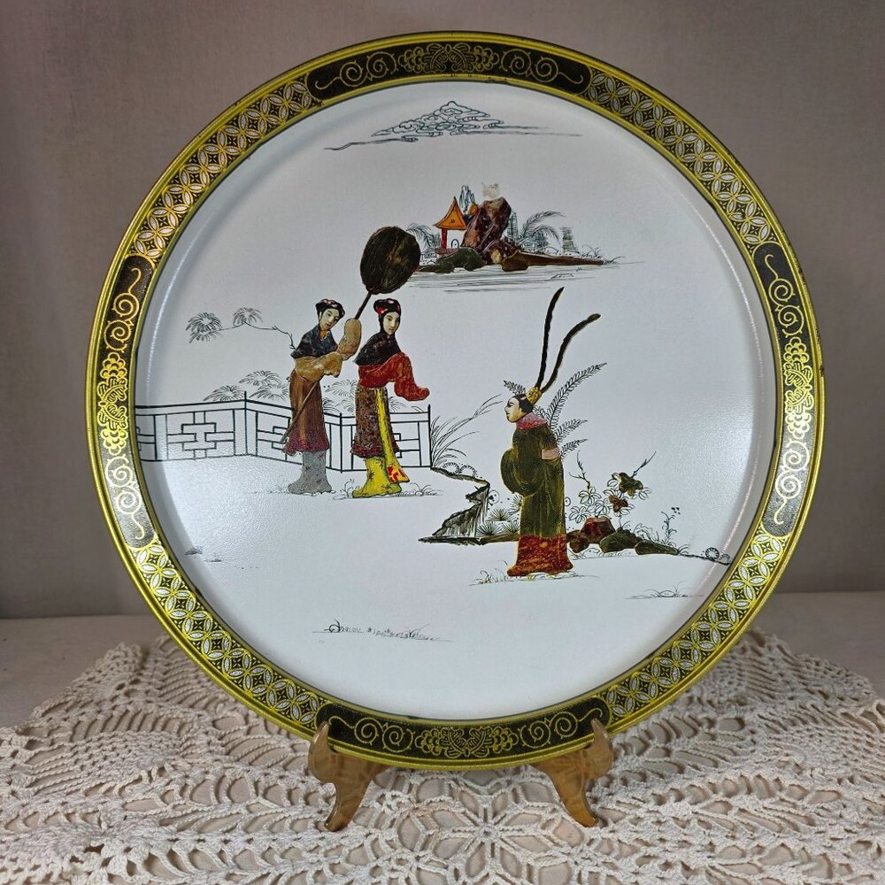 Sunshine Biscuits Tang Dynasty Series "Love Story" Vintage Decorative Metal Tray
